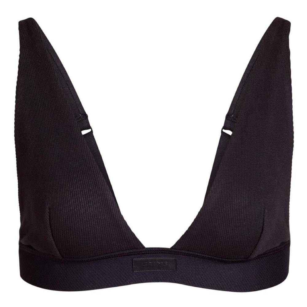 Cotton Plunge Bralette
